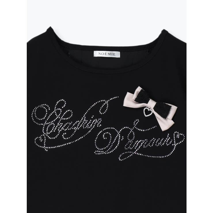 バックレースアップラインストーンTシャツ | NOEMIE | 詳細画像16 