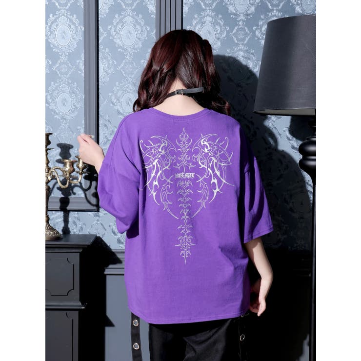 バックボーンバックプリントユニセックスTシャツ | NOEMIE | 詳細画像3 