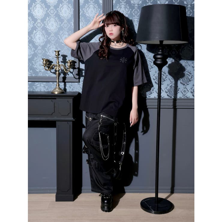 ラグランデビルバックプリントTシャツ | NOEMIE | 詳細画像4 