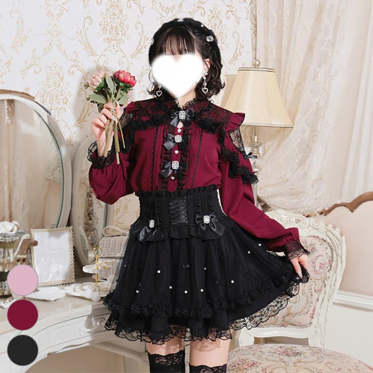 さきまるちゃんコラボレースフリルブラウス [品番：PLMW0013187]｜NOEMIE（ノエミー）のレディースファッション通販｜SHOPLIST（ショップリスト）
