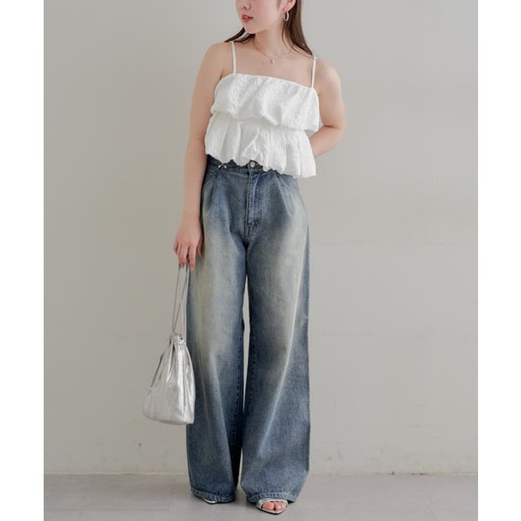 かなCHERI バルーントップスブラックホワイトセット CITRINE Chakra カップ付き ブラトップ インナー トップス T