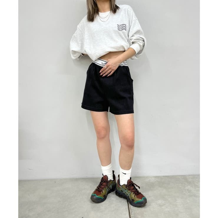 WHO'S WHO gallery】SLOPPY ラインリブショートパンツ[品番