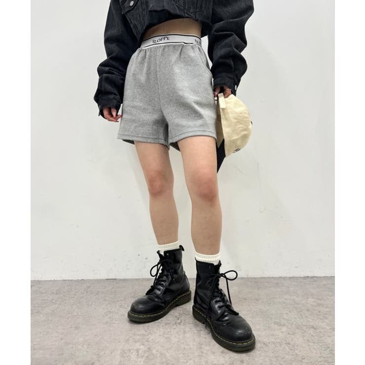 WHO'S WHO gallery】SLOPPY ラインリブショートパンツ[品番