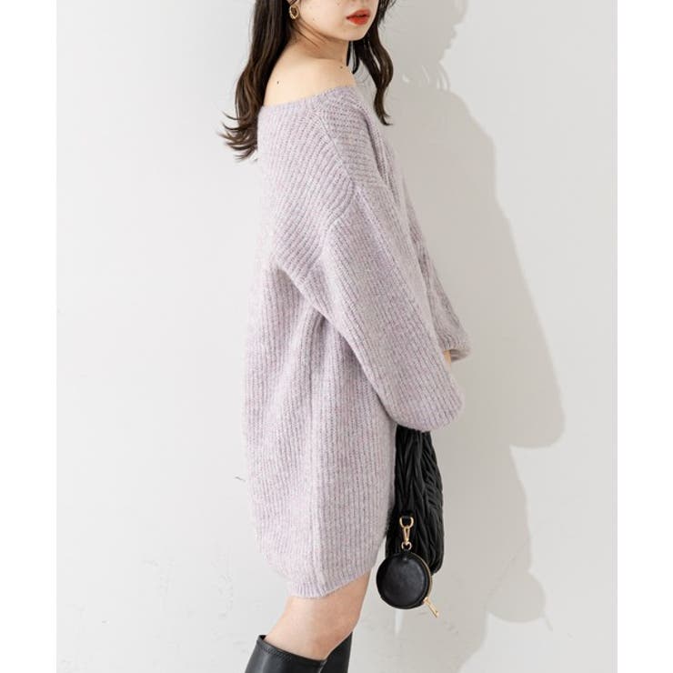 Chico】メランジボートネックミニワンピース[品番：PALW0002415]｜PAL