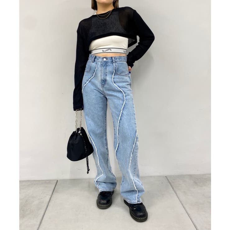 WHO'S WHO gallery】ニットソーショートトップス[品番