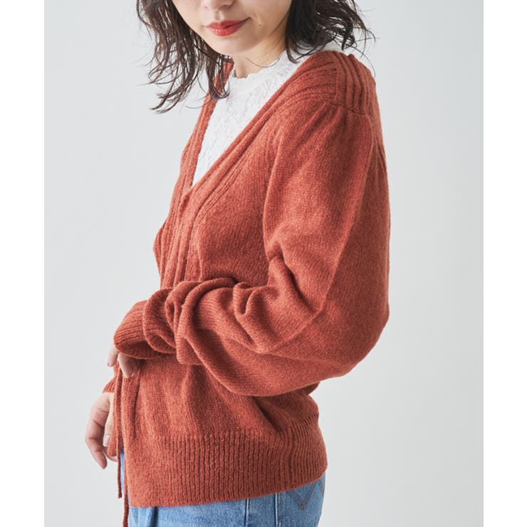 ORG | 【Kastane】モヘアパフカシュクールカーディガン | PAL GROUP OUTLET
