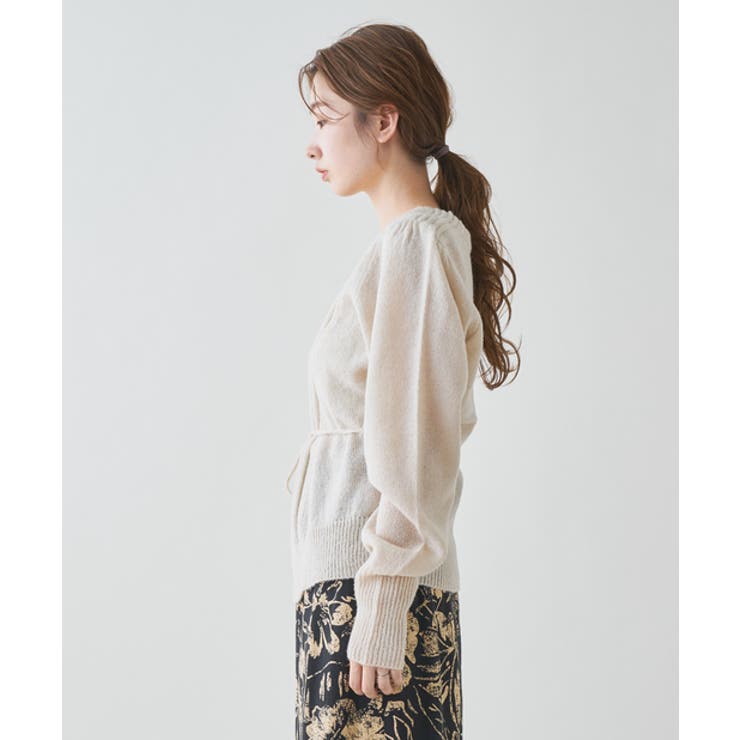 【Kastane】モヘアパフカシュクールカーディガン | PAL GROUP OUTLET | 詳細画像7 