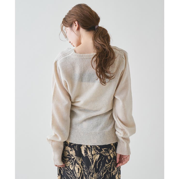 【Kastane】モヘアパフカシュクールカーディガン | PAL GROUP OUTLET | 詳細画像8 