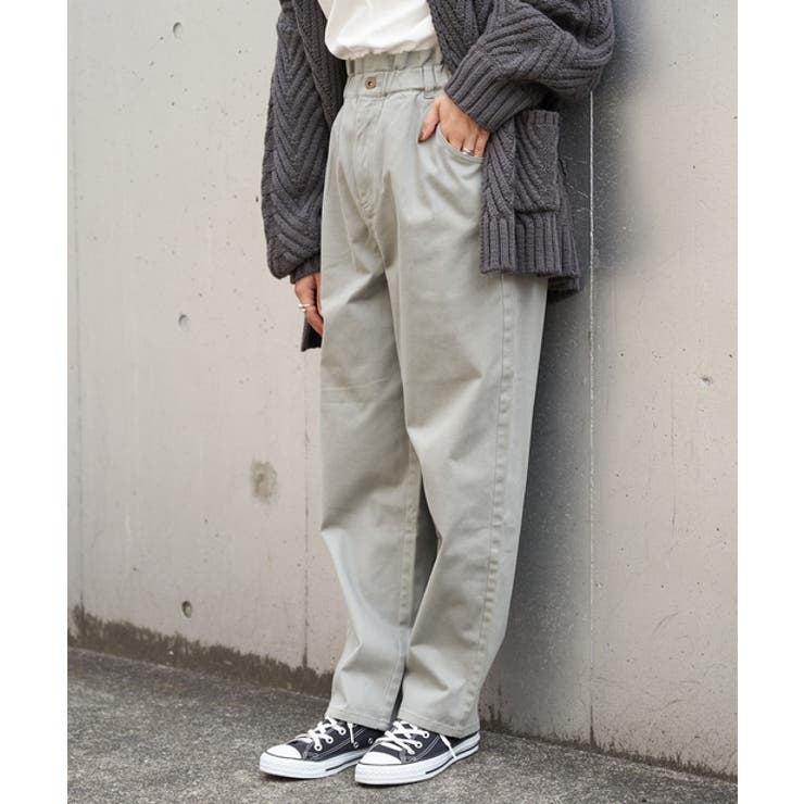 TAUPE | 【CIAOPANIC TYPY】ウエストマークテーパードパンツ | PAL GROUP OUTLET