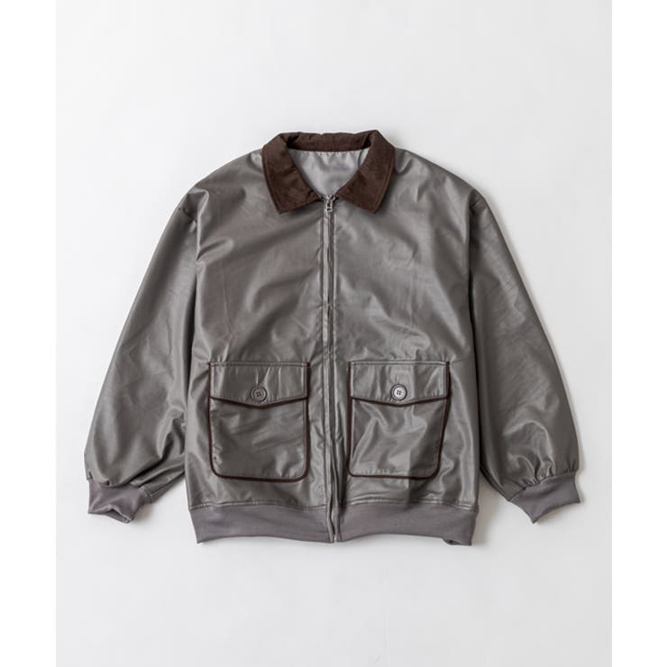 WHO'S WHO gallery】フェイクレザージップブルゾン[品番：PALW0000166