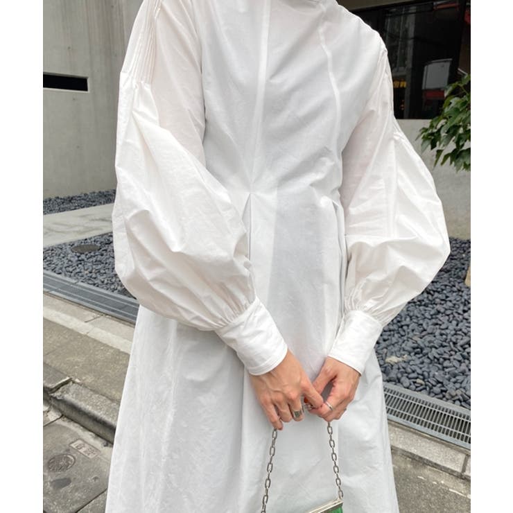 【WHO'S WHO gallery】スタンドカラー袖コンワンピ | PAL GROUP OUTLET | 詳細画像14 