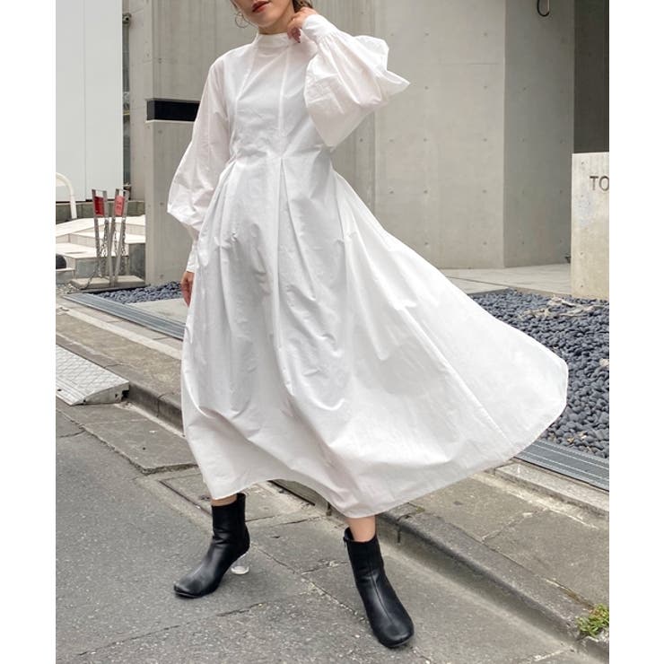 【WHO'S WHO gallery】スタンドカラー袖コンワンピ | PAL GROUP OUTLET | 詳細画像18 