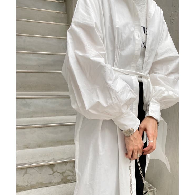 【WHO'S WHO gallery】スタンドカラー袖コンワンピ | PAL GROUP OUTLET | 詳細画像3 