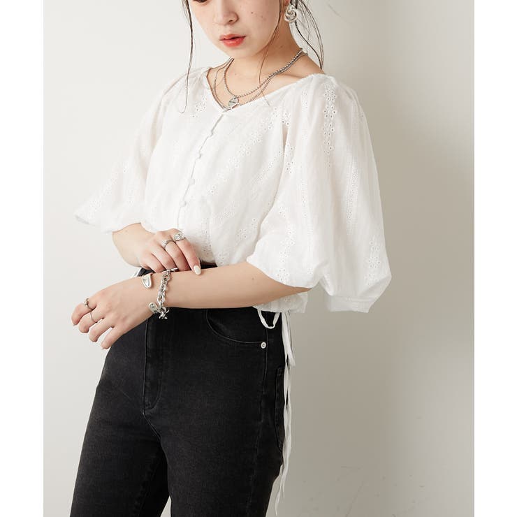 Chico クロップドボリューム袖刺繍bl 品番 Palw Pal Group Outlet パルグループアウトレット のレディースファッション通販 Shoplist ショップリスト