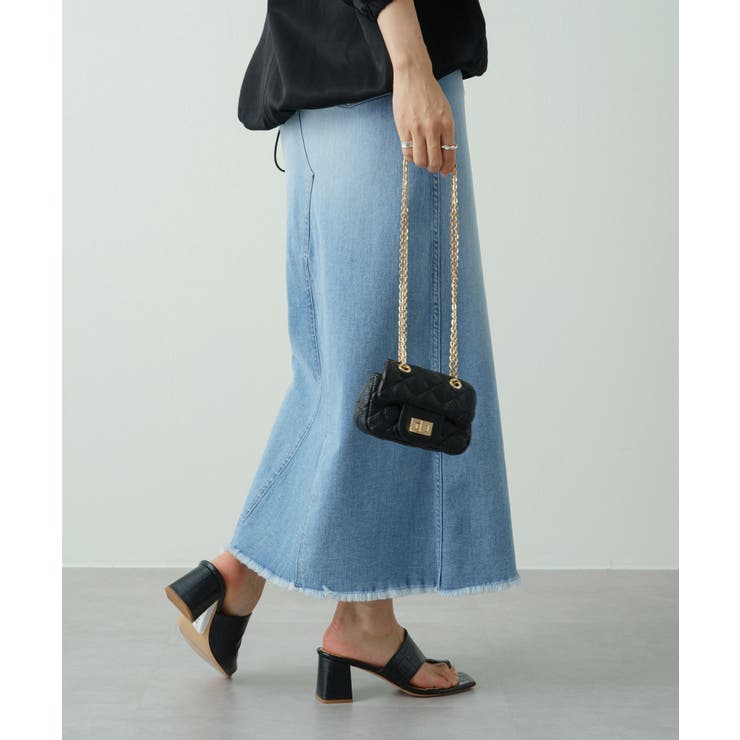 Loungedress スカート デニム デニムマキシスカート レディース