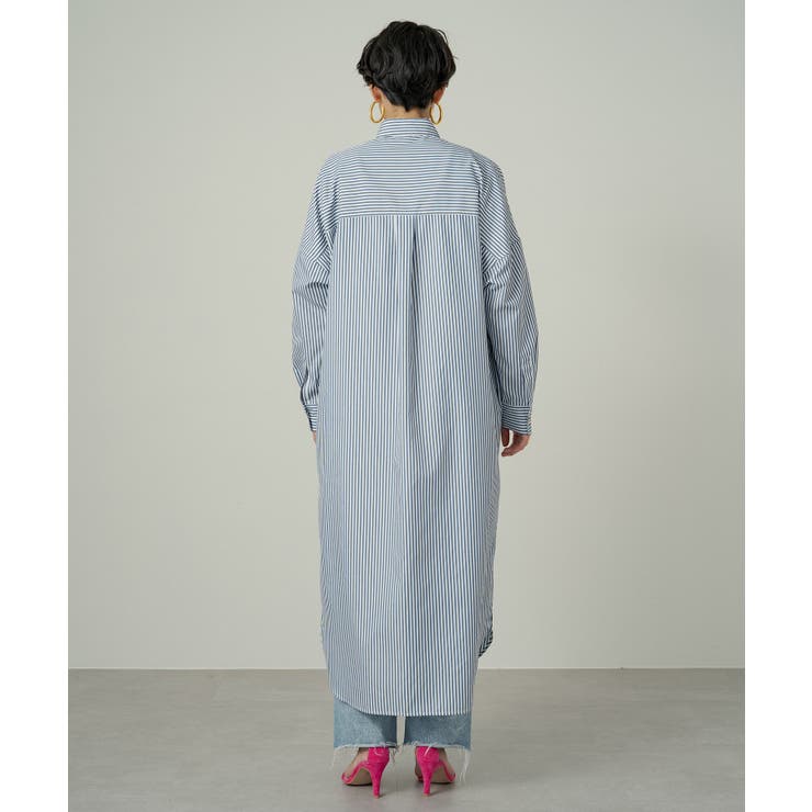Loungedress】ストライプシャツOP[品番：PALW0001509]｜PAL