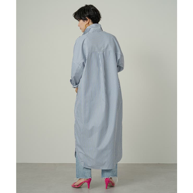 LOUNGEDRESS（ラウンジドレス）の「ストライプシャツワンピース