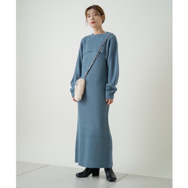 kastane ニットニットワンピset - 4