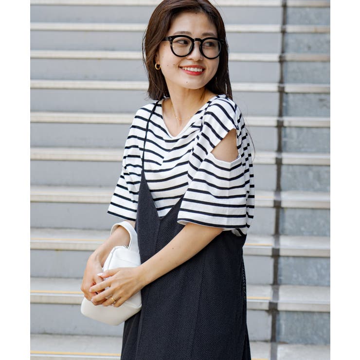 patou ボーダートップス　XS ボーダー PATOU(パトゥ) Tシャツ・カットソー(レディース