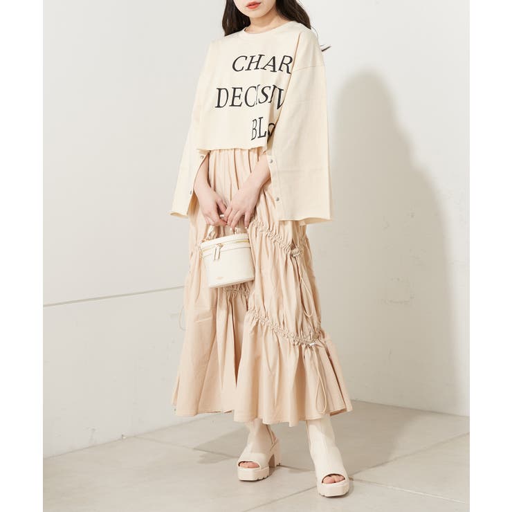 Chico】クロップドビックロゴトップス[品番：PALW0002078]｜PAL