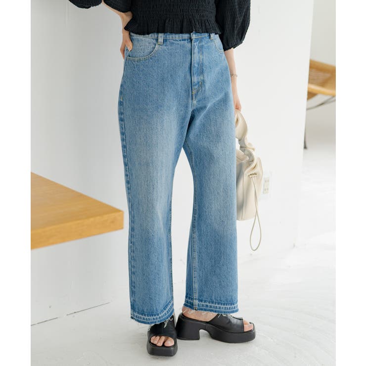 【Kastane】ハイウエストストレートデニムパンツ[品番：PALW0002103]｜PAL GROUP  OUTLET（パルグループアウトレット）のレディースファッション通販｜SHOPLIST（ショップリスト）