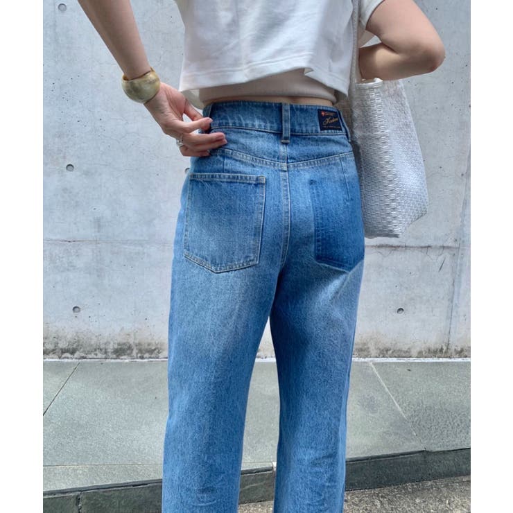 商品画像：Kastane】ハイウエストストレートデニムパンツ[品番 2