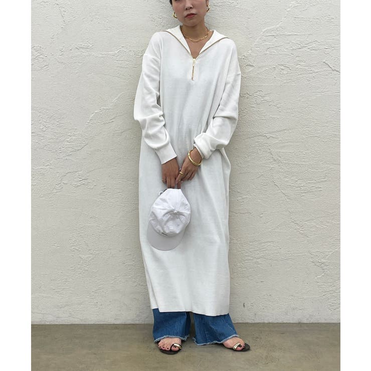 Loungedress】ハーフZIPニットOP[品番：PALW0002132]｜PAL GROUP