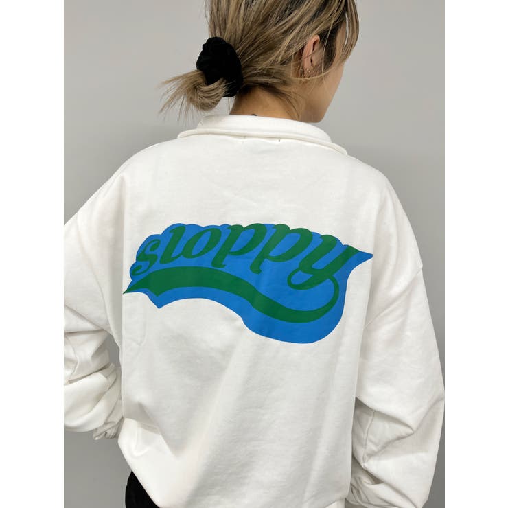 WHO'S WHO gallery】SLOPPY シルエットハーフジップ[品番 WHO'S WHO gallery】SLOPPY シルエットハーフジップ[品番