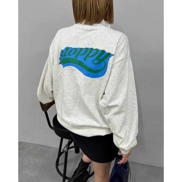 WHO'S WHO gallery】SLOPPY シルエットハーフジップ[品番 WHO'S WHO gallery】SLOPPY シルエットハーフジップ[品番