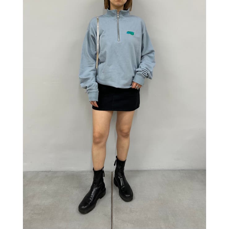 WHO'S WHO gallery】SLOPPY シルエットハーフジップ[品番