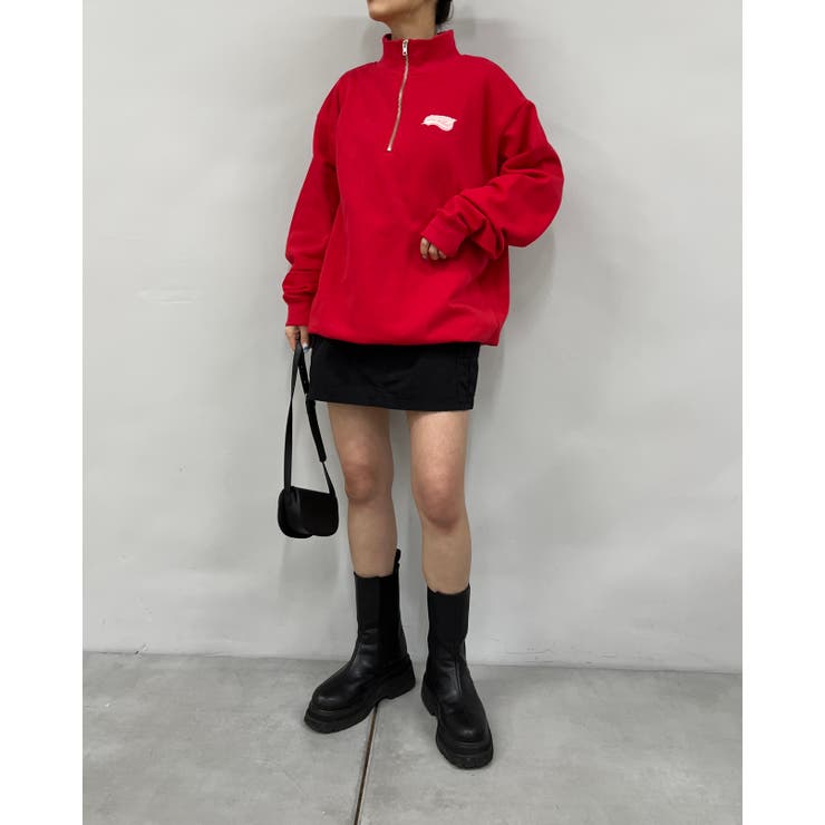 WHO'S WHO gallery】SLOPPY シルエットハーフジップ[品番