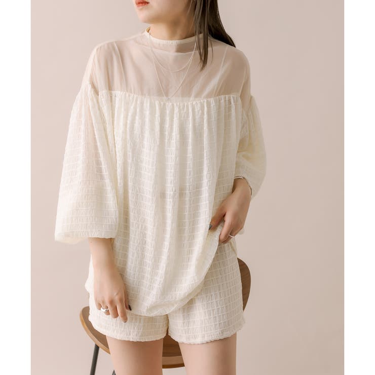 IVO】【mystic】シアーチェックセットアップ[品番：PALW0002284]｜PAL