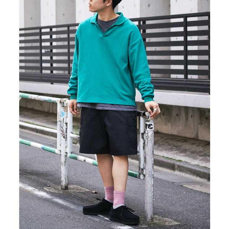 CIAOPANIC TYPY】オーバーサイズスキッパーポロ[品番：PALW0002288