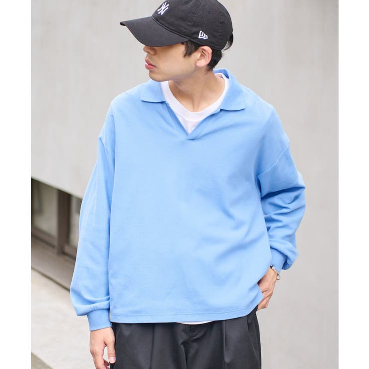 CIAOPANIC TYPY】オーバーサイズスキッパーポロ[品番