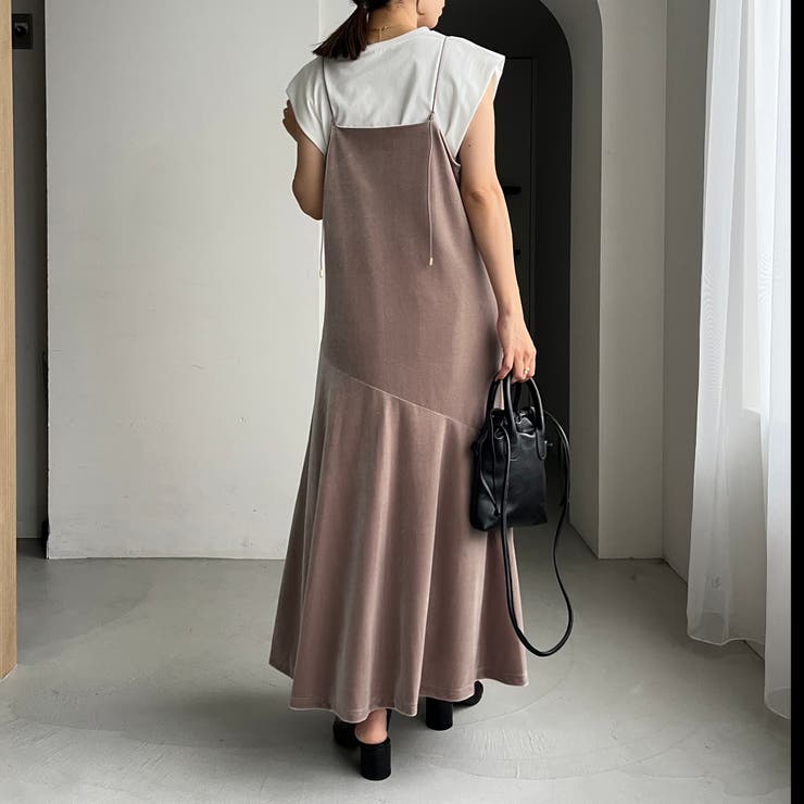 CAPRICIEUX LE'MAGE❁新品　ベロアキャミワンピのみ CAPRICIEUX LE'MAGE】ベロアキャミワンピース | OUTLET