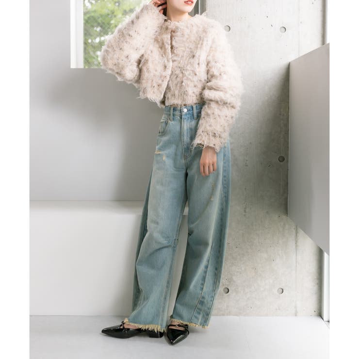【mystic】クッキーシャギーカーディガン[品番：PALW0002632]｜PAL GROUP  OUTLET（パルグループアウトレット）のレディースファッション通販｜SHOPLIST（ショップリスト）