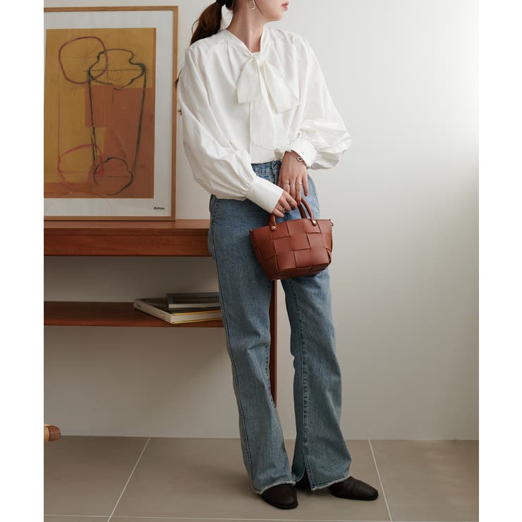 【Discoat】ブロード2WAYボウタイブラウス | PAL GROUP OUTLET | 詳細画像2 