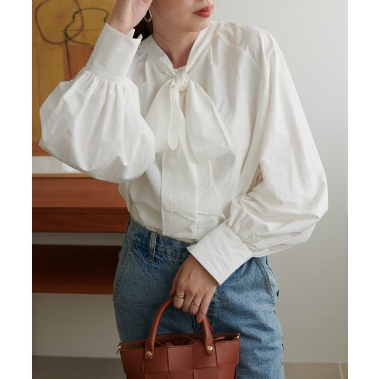 【Discoat】ブロード2WAYボウタイブラウス | PAL GROUP OUTLET | 詳細画像6 