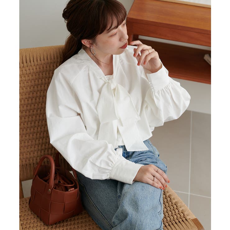 【Discoat】ブロード2WAYボウタイブラウス | PAL GROUP OUTLET | 詳細画像8 