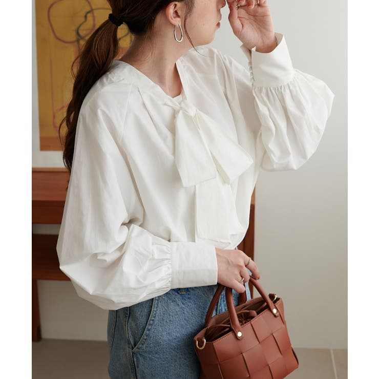 【Discoat】ブロード2WAYボウタイブラウス | PAL GROUP OUTLET | 詳細画像5 