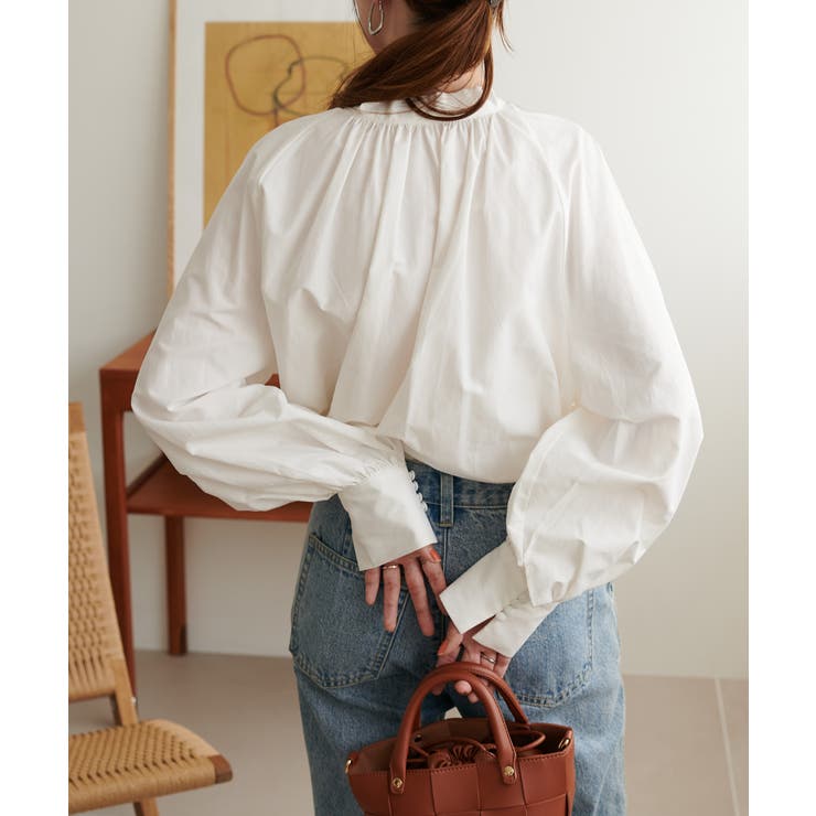 【Discoat】ブロード2WAYボウタイブラウス | PAL GROUP OUTLET | 詳細画像4 