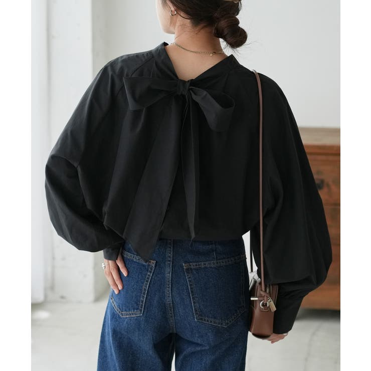 【Discoat】ブロード2WAYボウタイブラウス | PAL GROUP OUTLET | 詳細画像19 