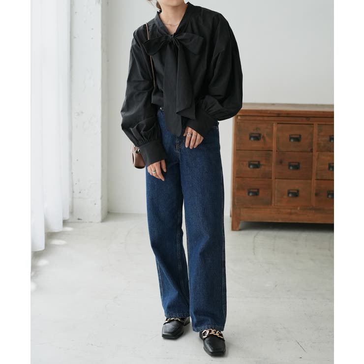 【Discoat】ブロード2WAYボウタイブラウス | PAL GROUP OUTLET | 詳細画像13 