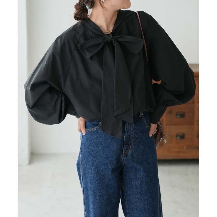 【Discoat】ブロード2WAYボウタイブラウス | PAL GROUP OUTLET | 詳細画像15 