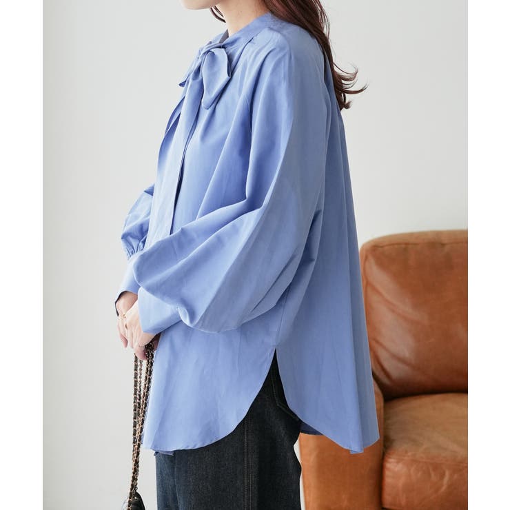 【Discoat】ブロード2WAYボウタイブラウス | PAL GROUP OUTLET | 詳細画像32 