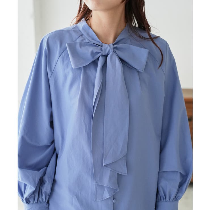 【Discoat】ブロード2WAYボウタイブラウス | PAL GROUP OUTLET | 詳細画像34 