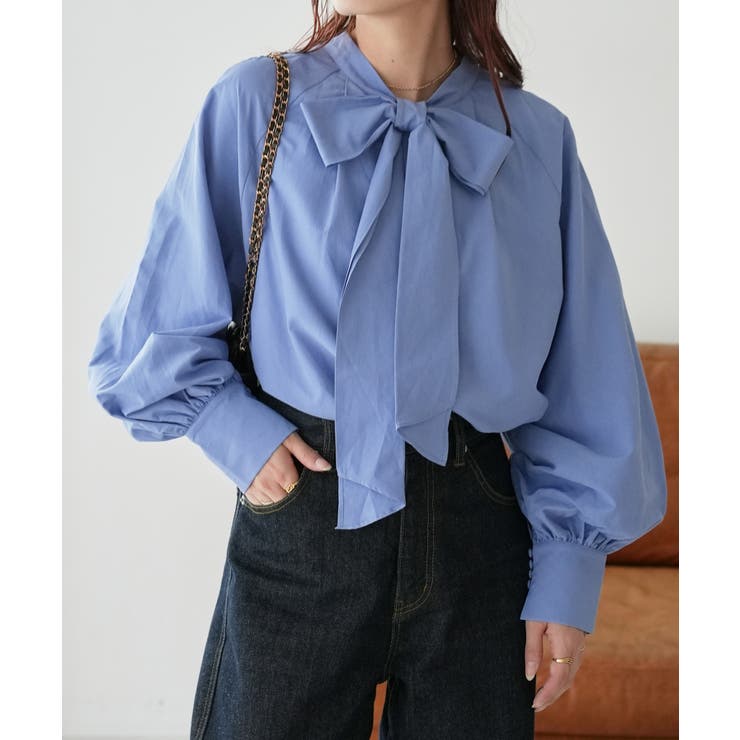 【Discoat】ブロード2WAYボウタイブラウス | PAL GROUP OUTLET | 詳細画像25 