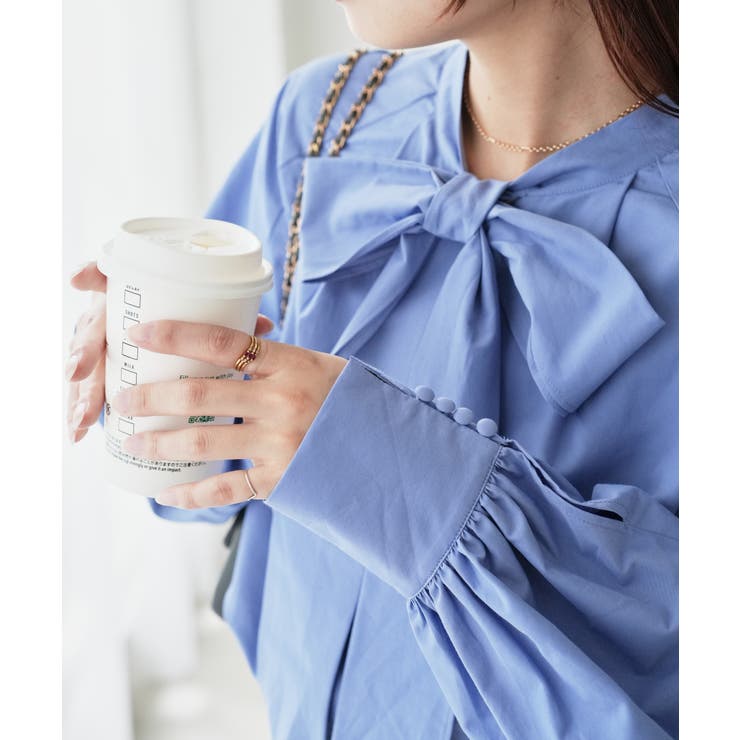 【Discoat】ブロード2WAYボウタイブラウス | PAL GROUP OUTLET | 詳細画像29 