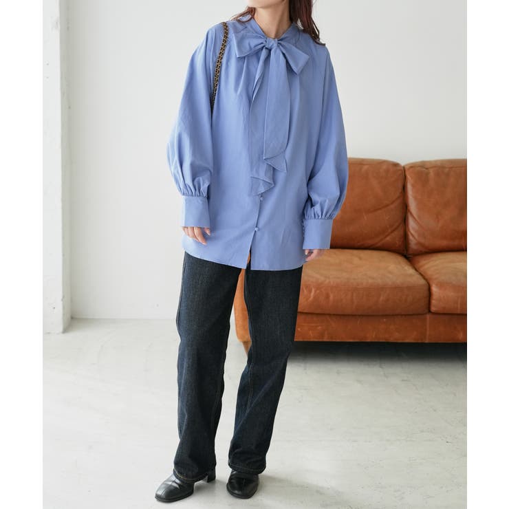 【Discoat】ブロード2WAYボウタイブラウス | PAL GROUP OUTLET | 詳細画像30 