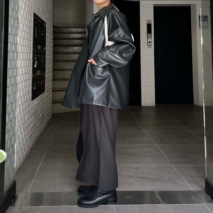 【CAPRICIEUX LE'MAGE】エコレザーJK[品番：PALW0002752]｜PAL GROUP  OUTLET（パルグループアウトレット）のレディースファッション通販｜SHOPLIST（ショップリスト）